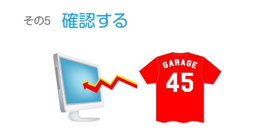 オリジナルTシャツができるまで